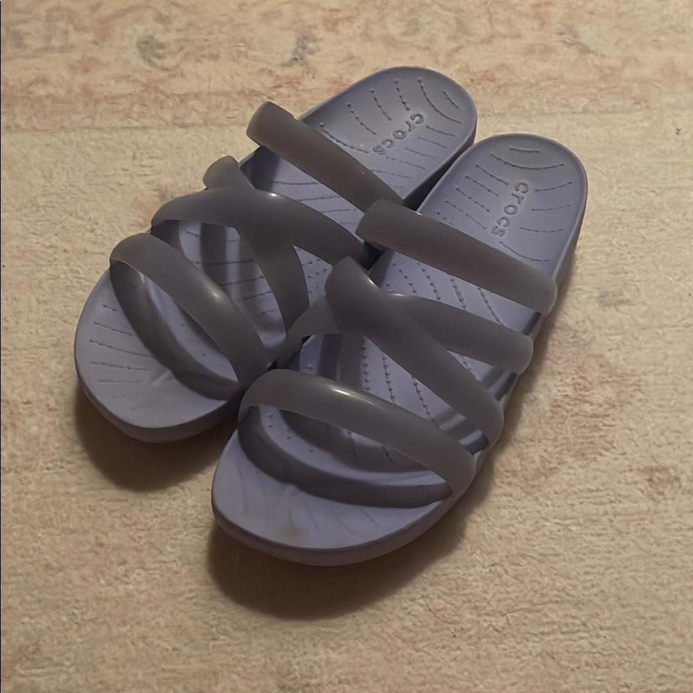 Croc sandals lavender